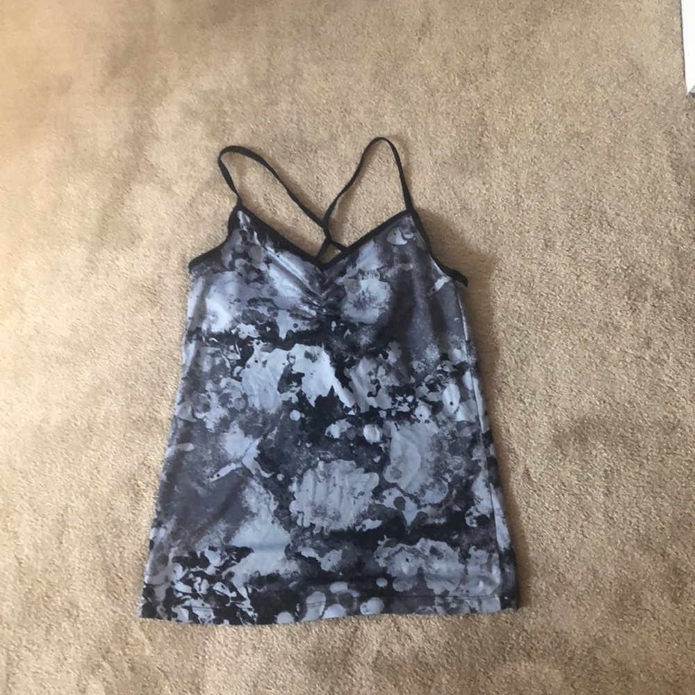 Abstract print workout tank